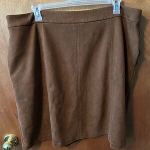 Lane Bryant Rich Brown A-Line Skirt